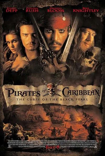  فیلم Pirates of the Caribbean: the Curse of the Black Pearl 2003